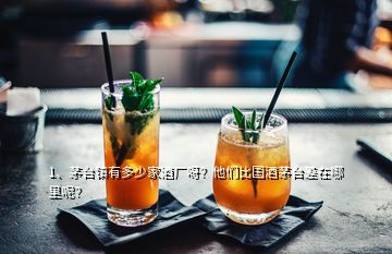 1、茅臺鎮(zhèn)有多少家酒廠呀？他們比國酒茅臺差在哪里呢？