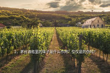 2、茅臺酒瓶里的珠子是什么作用？僅僅是防偽嗎？