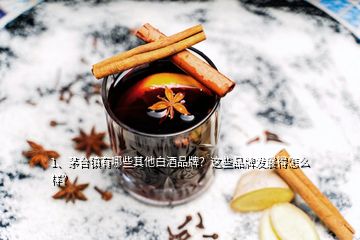 1、茅臺(tái)鎮(zhèn)有哪些其他白酒品牌？這些品牌發(fā)展得怎么樣？