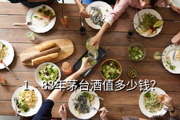 1、83年茅臺酒值多少錢？