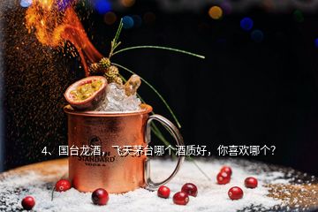 4、國臺龍酒，飛天茅臺哪個酒質(zhì)好，你喜歡哪個？