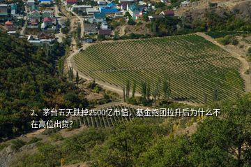 2、茅臺(tái)五天跌掉2500億市值，基金抱團(tuán)拉升后為什么不在高位出貨？