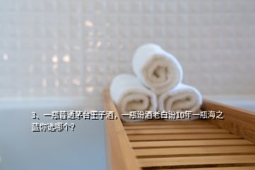 3、一瓶普通茅臺(tái)王子酒，一瓶汾酒老白汾10年一瓶海之藍(lán)你選哪個(gè)？