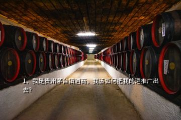 1、我是貴州茅臺鎮(zhèn)酒商，我該如何把我的酒推廣出去？