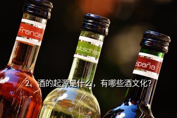 2、酒的起源是什么，有哪些酒文化？