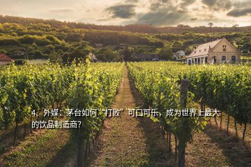 4、外媒：茅臺如何“打敗”可口可樂，成為世界上最大的飲品制造商？