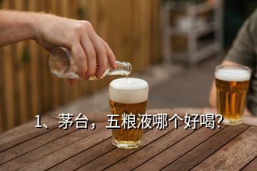 1、茅臺(tái)，五糧液哪個(gè)好喝？