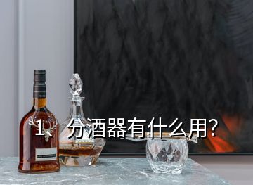 1、分酒器有什么用？