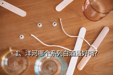 1、洋河哪個(gè)系列白酒最好喝？