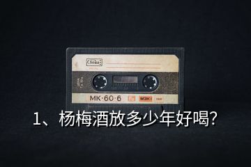1、楊梅酒放多少年好喝？