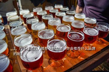 1、向不懂酒的人推薦一款白酒，你會(huì)推薦什么品牌的呢？