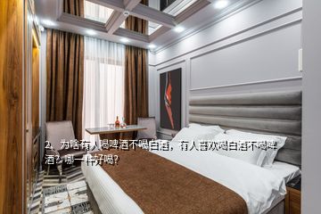 2、為啥有人喝啤酒不喝白酒，有人喜歡喝白酒不喝啤酒？哪一種好喝？