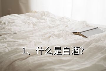 1、什么是白酒？