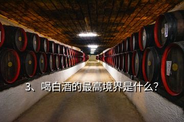 3、喝白酒的最高境界是什么？