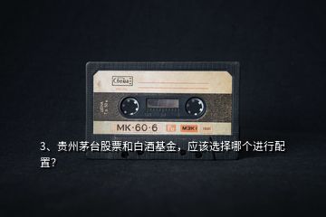 3、貴州茅臺股票和白酒基金，應(yīng)該選擇哪個進(jìn)行配置？