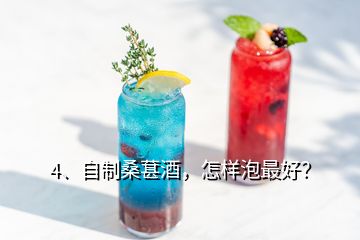 4、自制桑葚酒，怎樣泡最好？