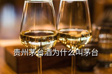 貴州茅臺(tái)酒為什么叫茅臺(tái)