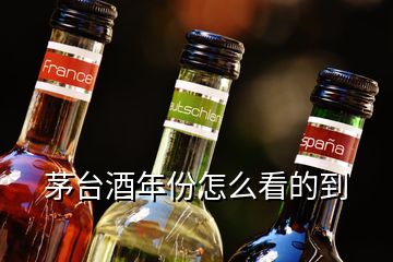 茅臺(tái)酒年份怎么看的到