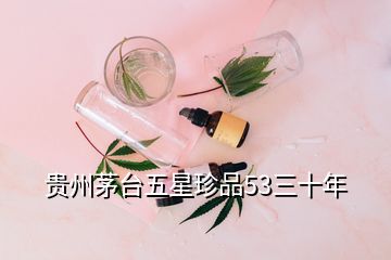 貴州茅臺五星珍品53三十年