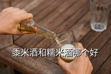 黍米酒和糯米酒哪個(gè)好