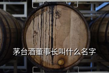 茅臺(tái)酒董事長(zhǎng)叫什么名字