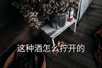 這種酒怎么擰開的