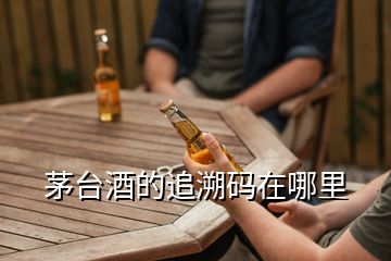 茅臺(tái)酒的追溯碼在哪里