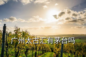 廣州太古匯有茅臺嗎