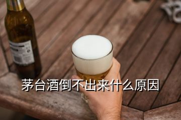 茅臺酒倒不出來什么原因