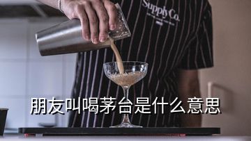 朋友叫喝茅臺(tái)是什么意思