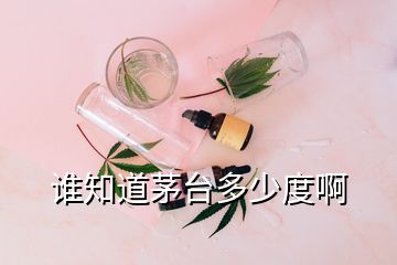 誰知道茅臺多少度啊