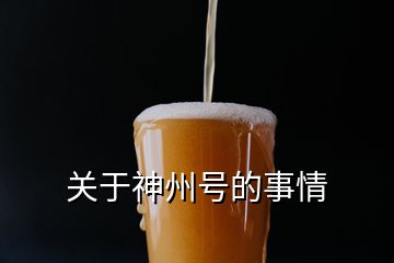 關(guān)于神州號(hào)的事情