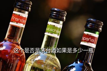 這個是否是茅臺酒如果是多少一瓶