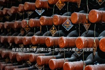 有誰知道貴州茅臺(tái)鎮(zhèn)52酒一瓶500ml大概多少錢謝謝