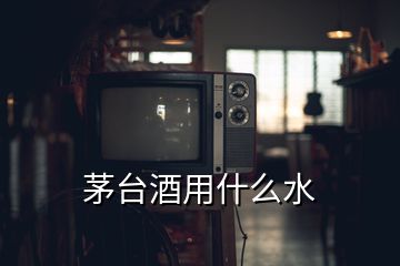 茅臺(tái)酒用什么水