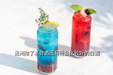 貴州除了茅臺酒還有什么比較好的白酒