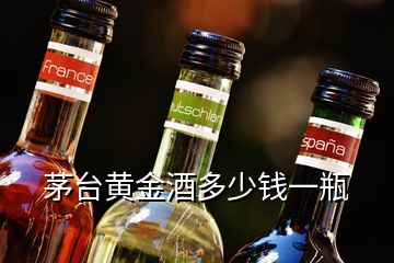 茅臺(tái)黃金酒多少錢一瓶