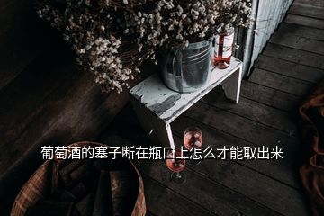 葡萄酒的塞子斷在瓶口上怎么才能取出來