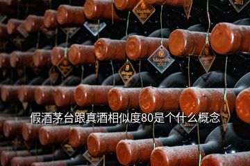 假酒茅臺跟真酒相似度80是個什么概念