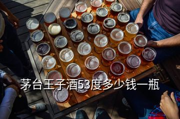 茅臺王子酒53度多少錢一瓶