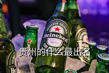 貴州的什么最出名