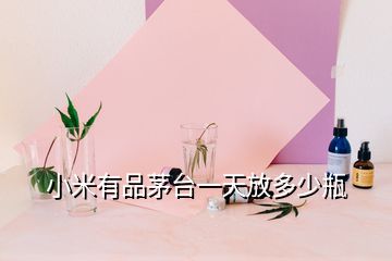 小米有品茅臺(tái)一天放多少瓶