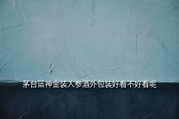  茅臺藍(lán)神金裝人參酒外包裝好看不好看呢