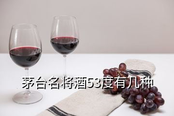 茅臺名將酒53度有幾種