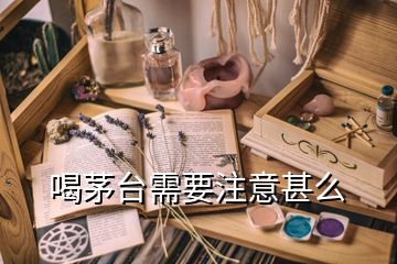 喝茅臺(tái)需要注意甚么