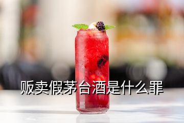 販賣(mài)假茅臺(tái)酒是什么罪