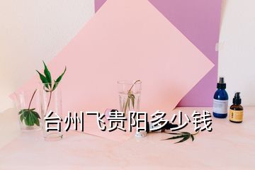 臺(tái)州飛貴陽多少錢