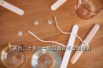 茅臺(tái)三十多元一瓶白酒會(huì)不會(huì)是假酒