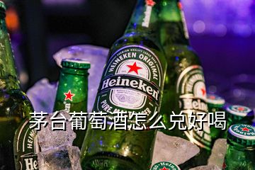 茅臺(tái)葡萄酒怎么兌好喝