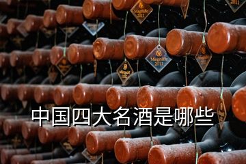 中國四大名酒是哪些